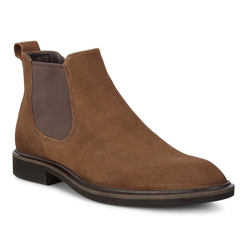 Men Boots Ecco Vitrus Ii - Chelsea Boots Brown - India ZBNQJO926